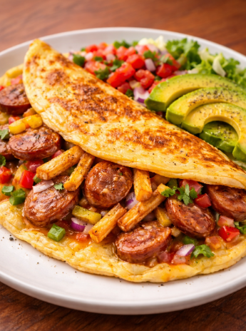 SAUSAGE OMELET